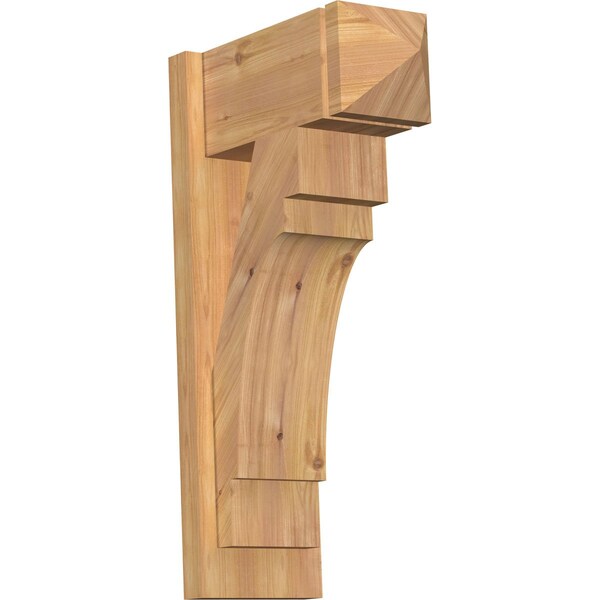 Ekena Millwork Merced Arts & Crafts Smooth Outlooker, Western Red Cedar, 7 1/2"W x 16"D x 28"H OUT08X16X28MRC03SWR - main